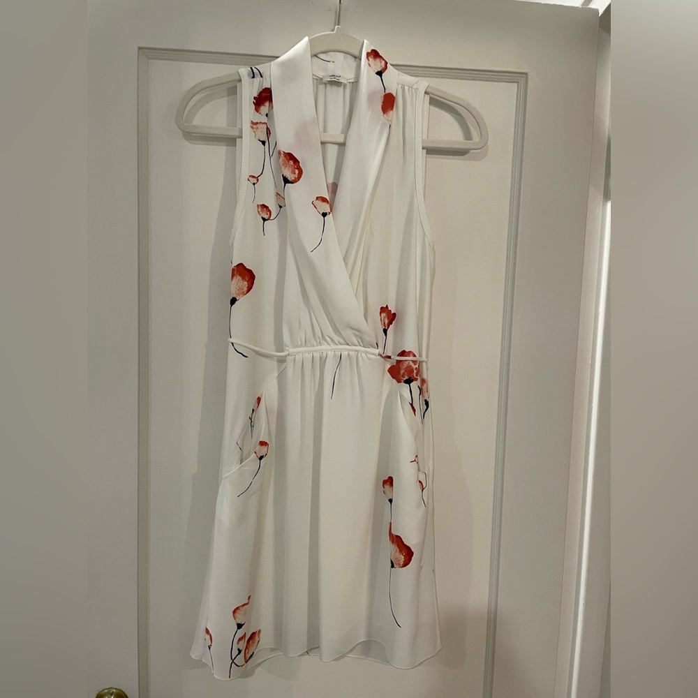 Wilfred White Wrap Tie Front Dress with pockets!! From Aritzia